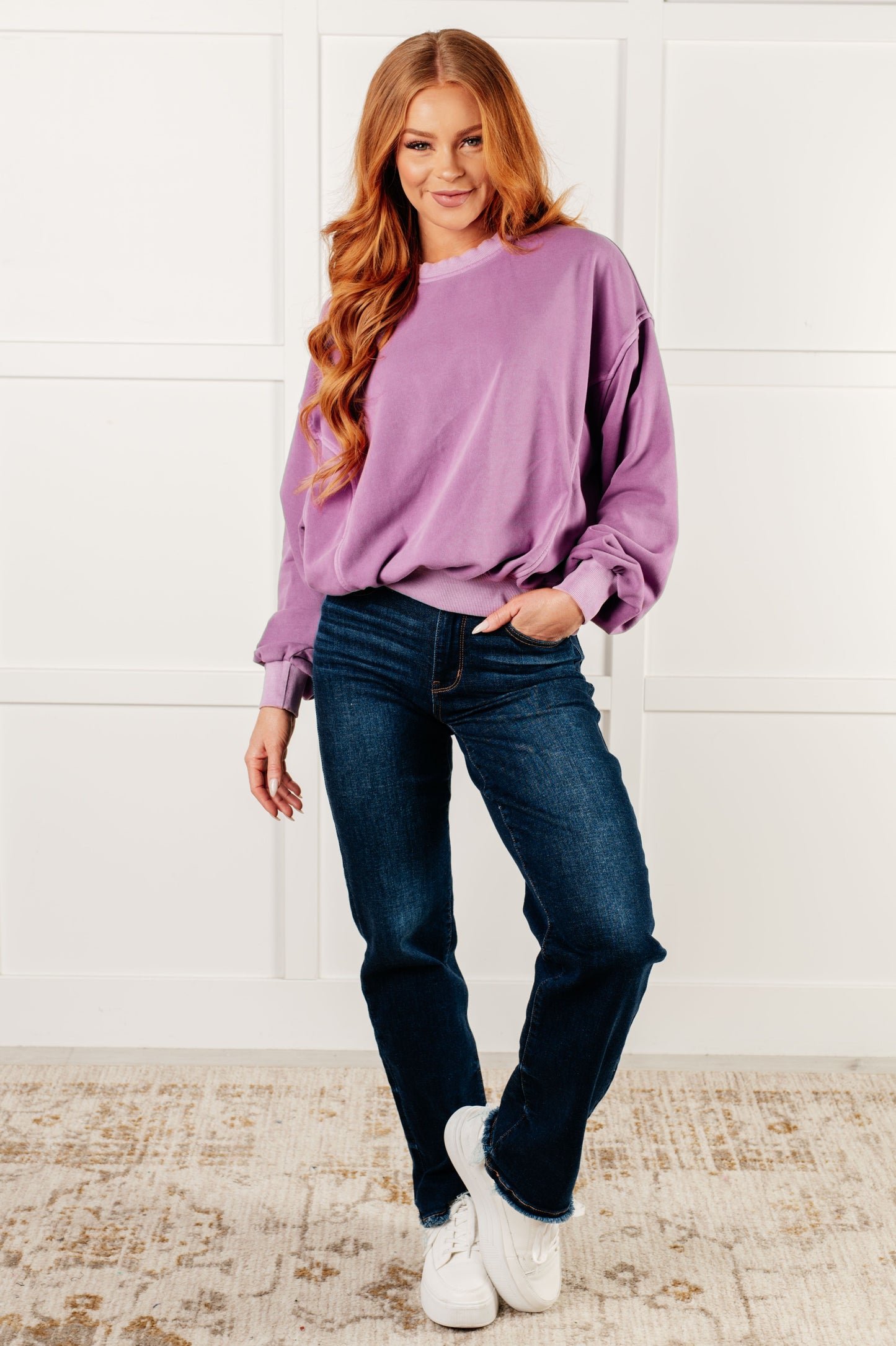 Pullover in Violet