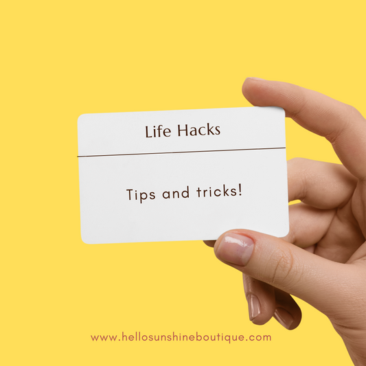 Tips and Tricks for Life