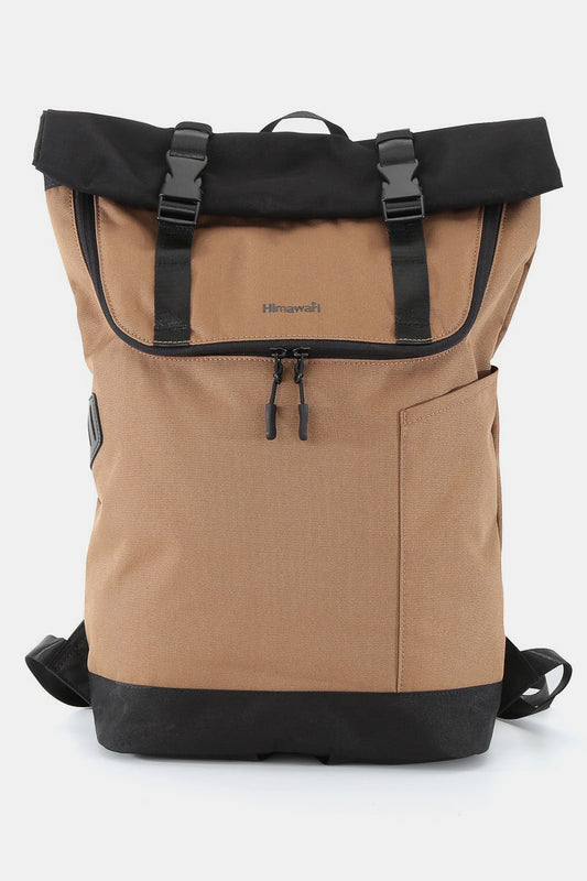 Contrast Waterproof Canvas Backpack Bag