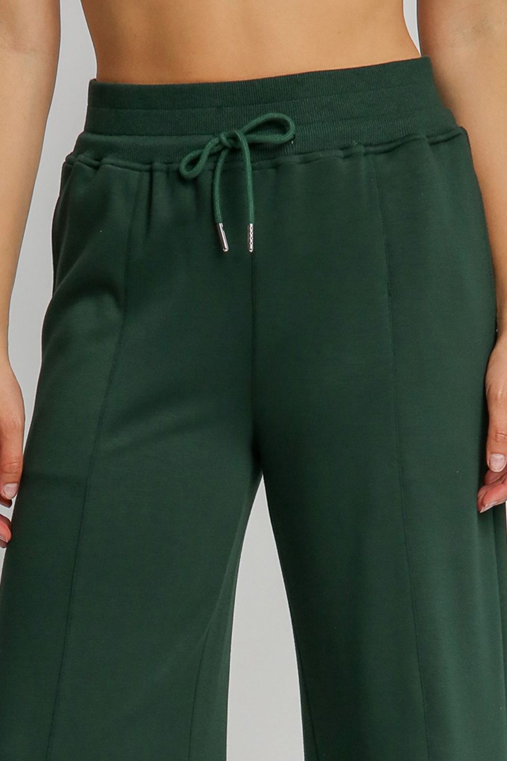 Umgee Drawstring Wide Leg Pants with Pockets