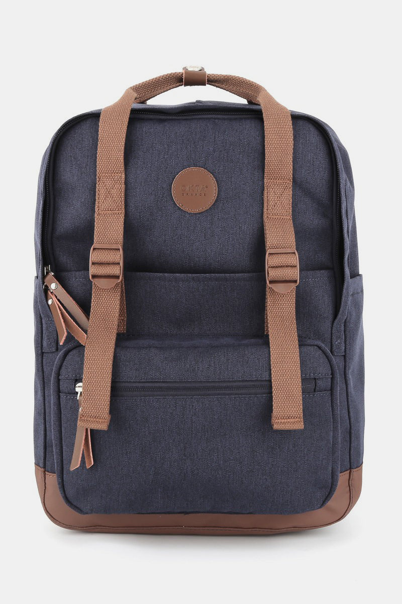 Waterproof Canvas Backpack Bag with Side Pockets