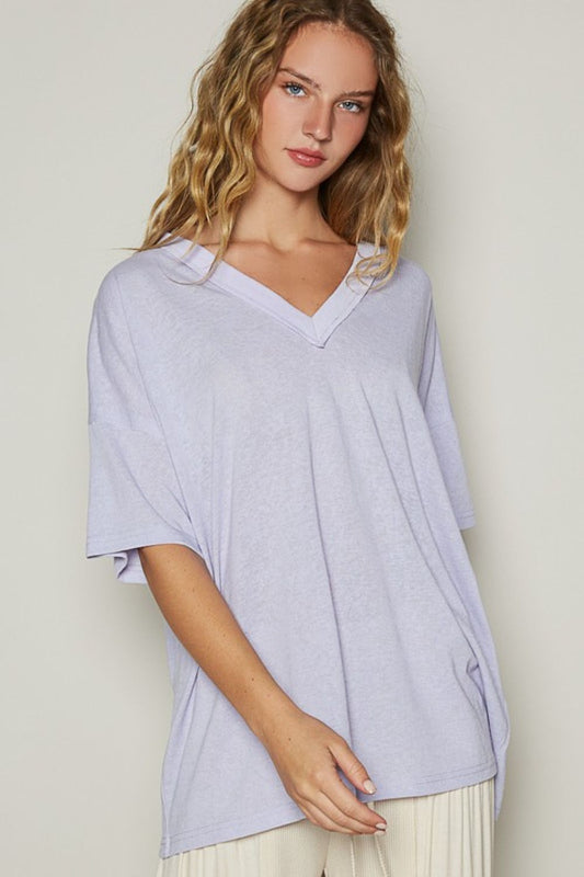 V-Neck Half Sleeve T-Shirt