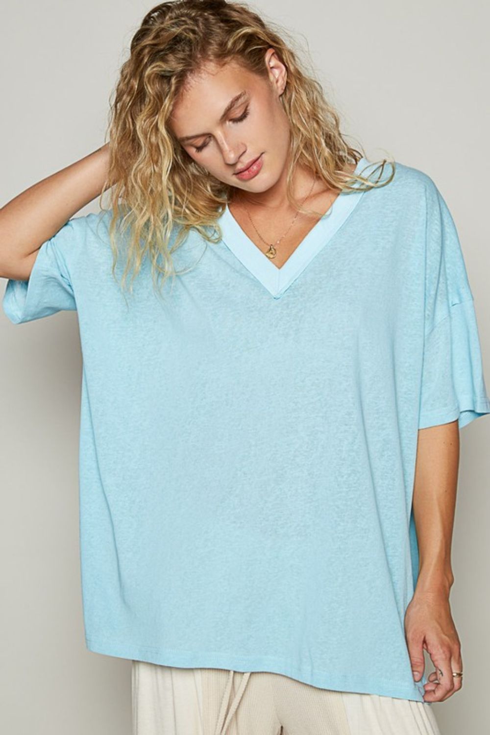 V-Neck Half Sleeve T-Shirt