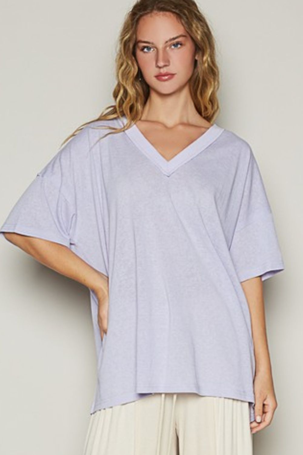 V-Neck Half Sleeve T-Shirt