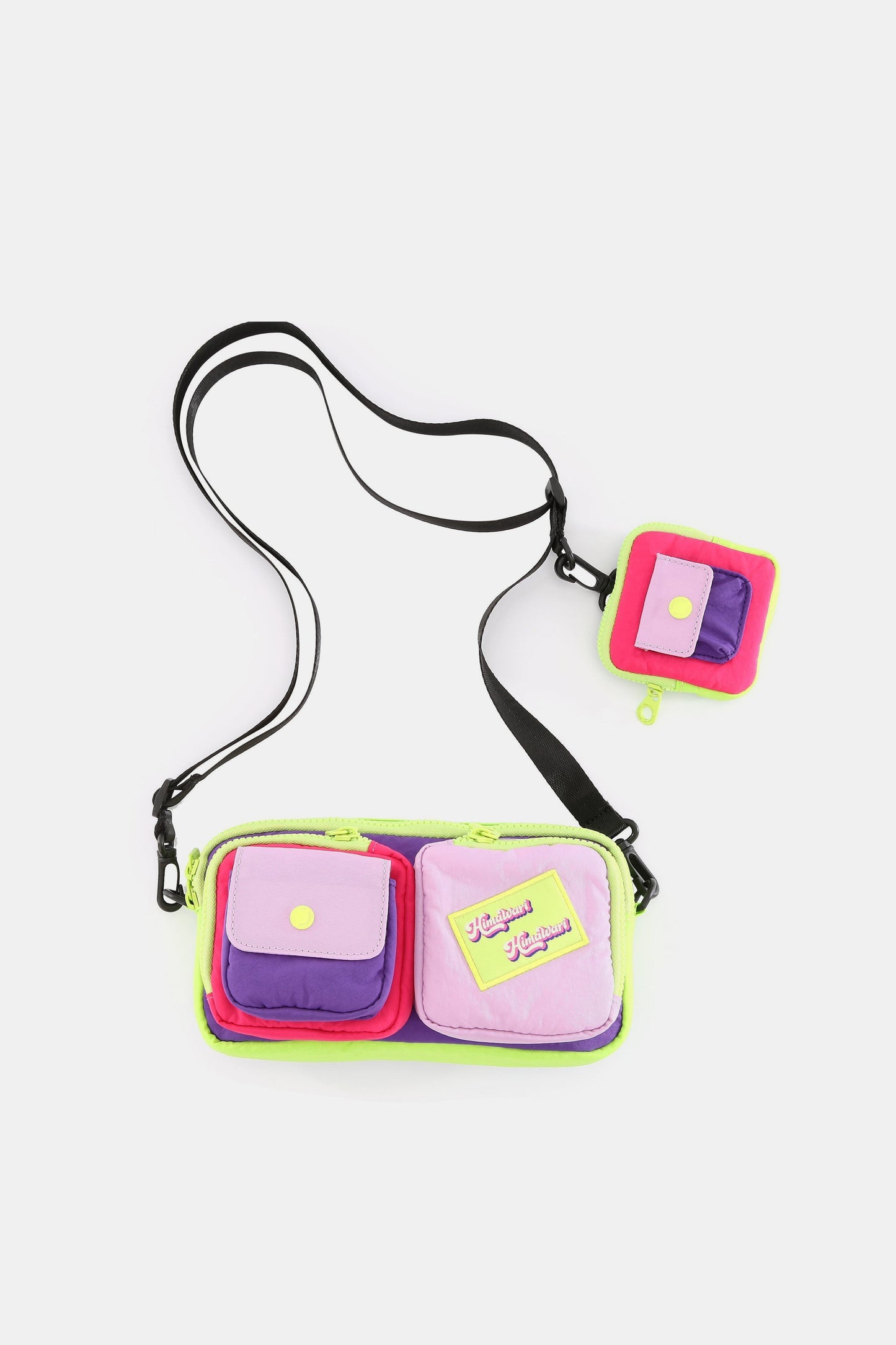 Removable Strap Nylon Crossbody Bag with EarPods Bag