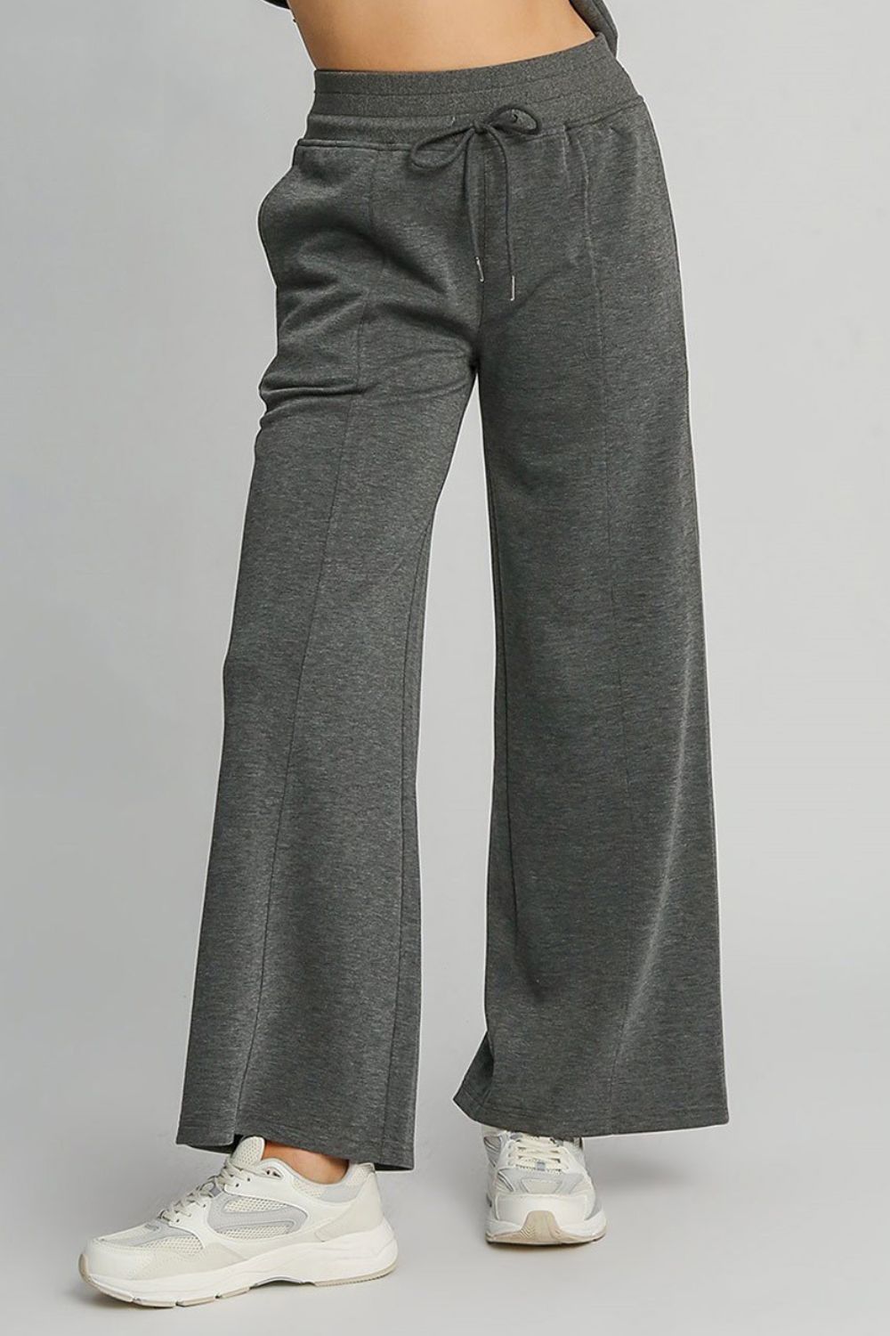 Umgee  Drawstring Wide Leg Pants with Pockets