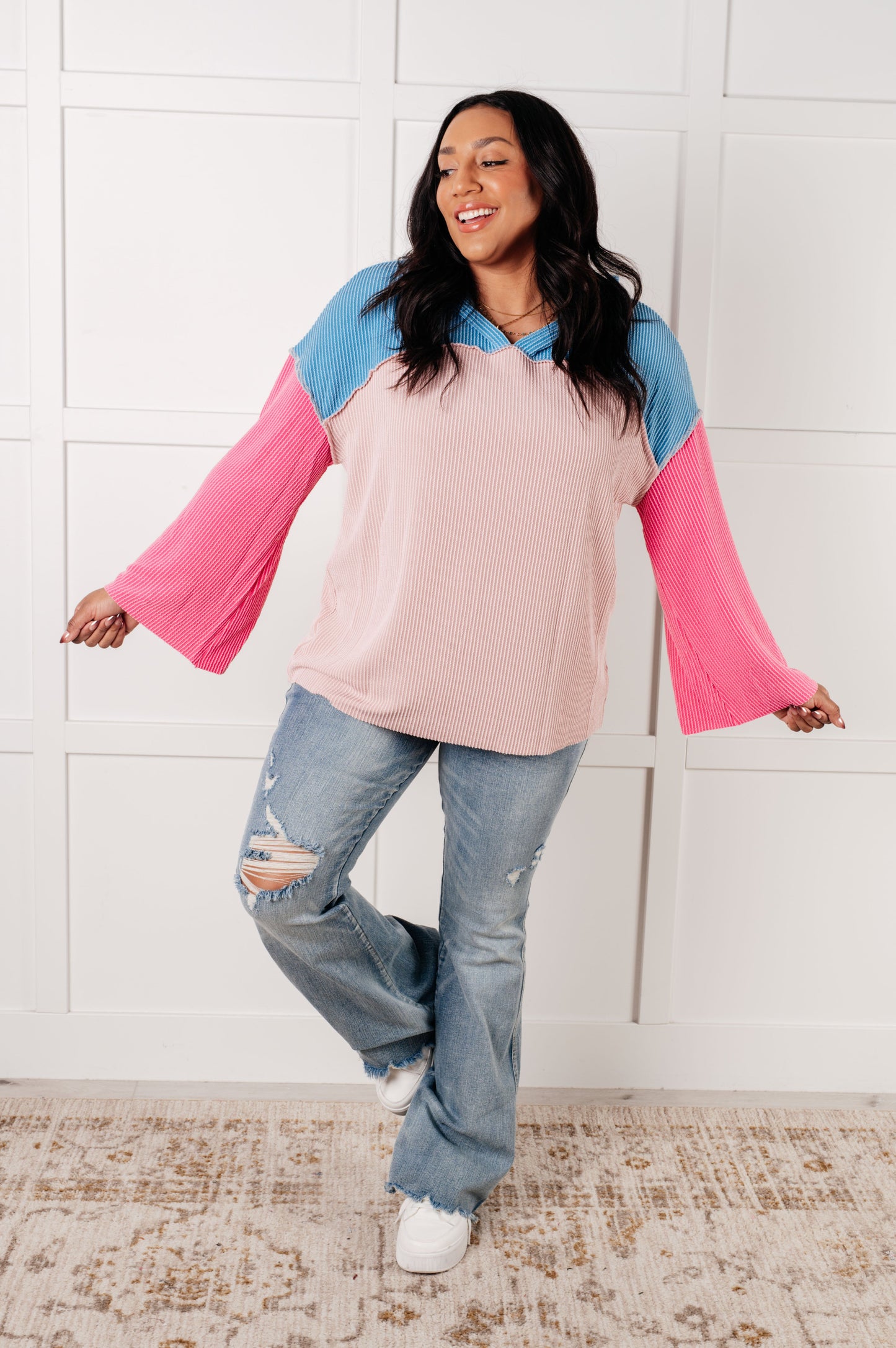 A-Tisket A-Tasket Color Block Pullover