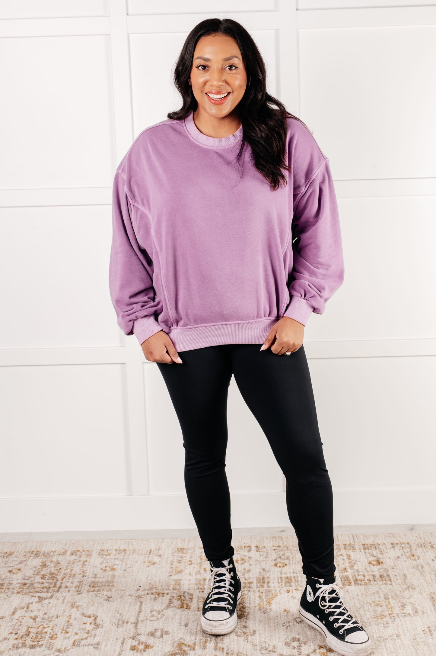 Pullover in Violet