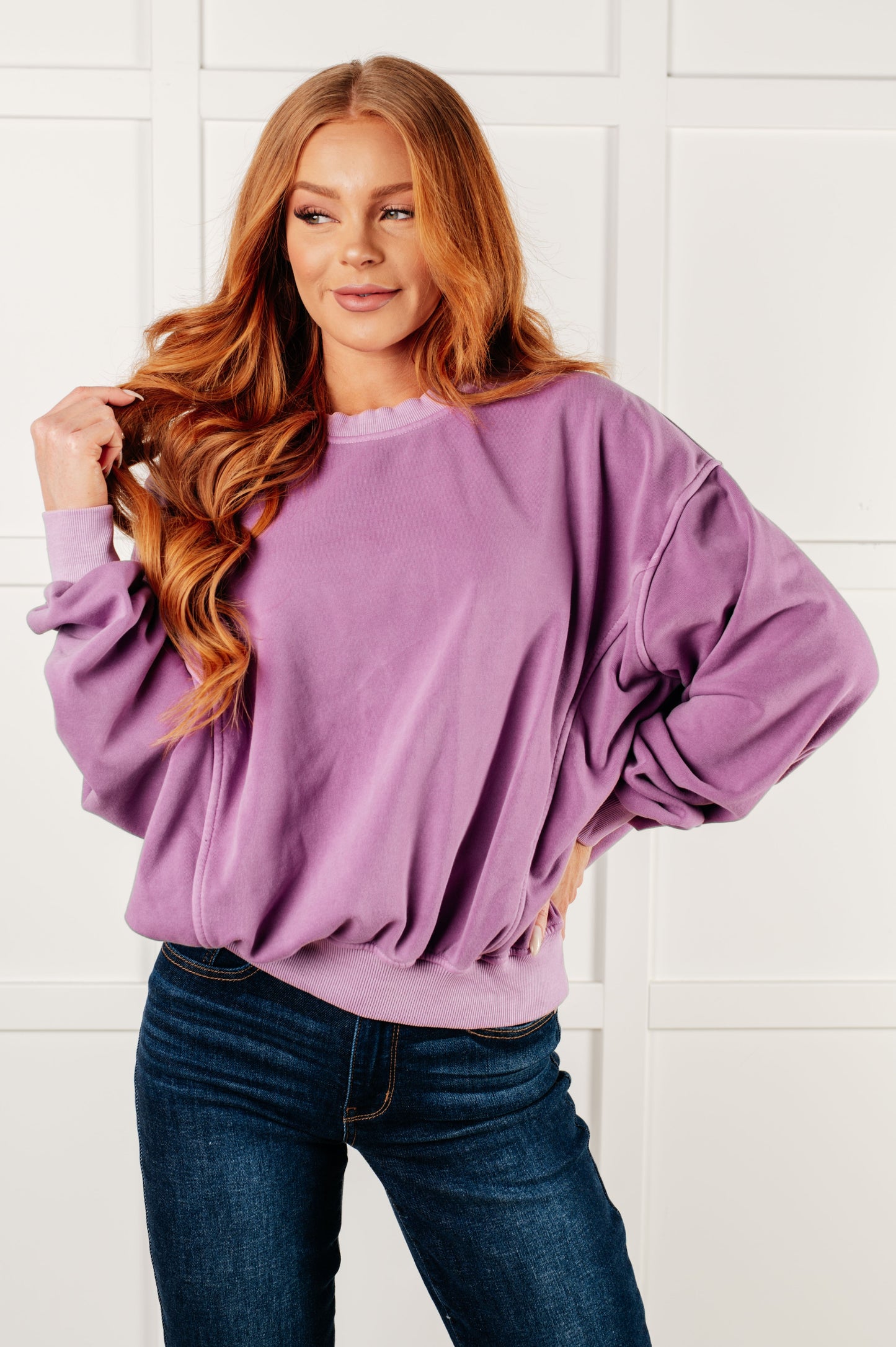 Pullover in Violet