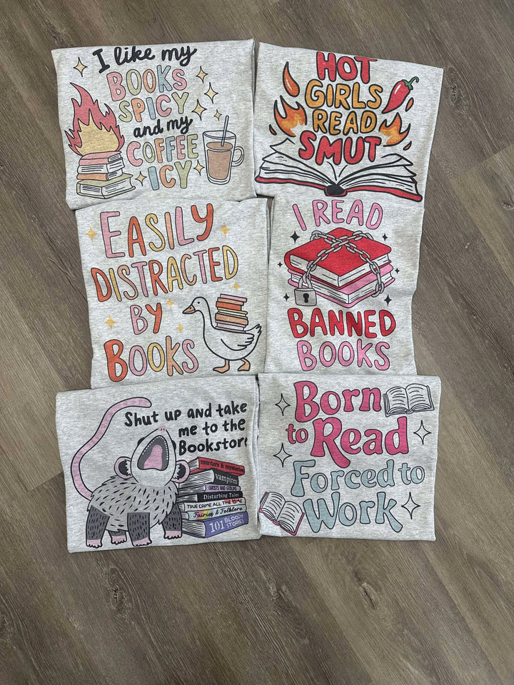 Funny Reading Tees