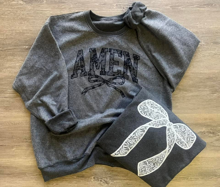 Reversible Amen Bow Sweatshirt