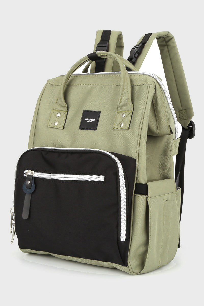 Waterproof Canvas Backpack Bag with Side Pockets